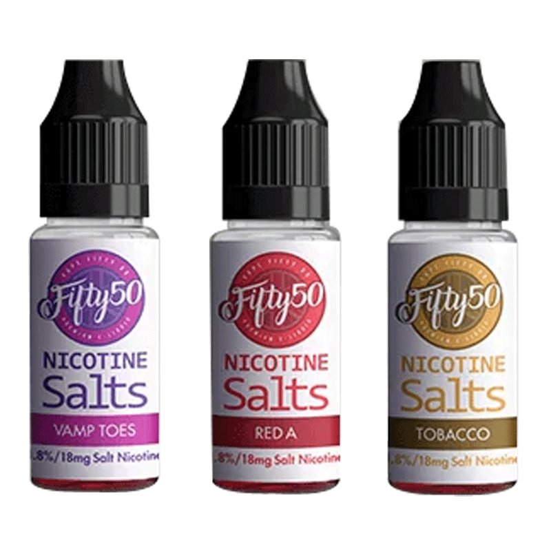 Fifty50 Nic Salts 10ml E-Liquids Pack of 10