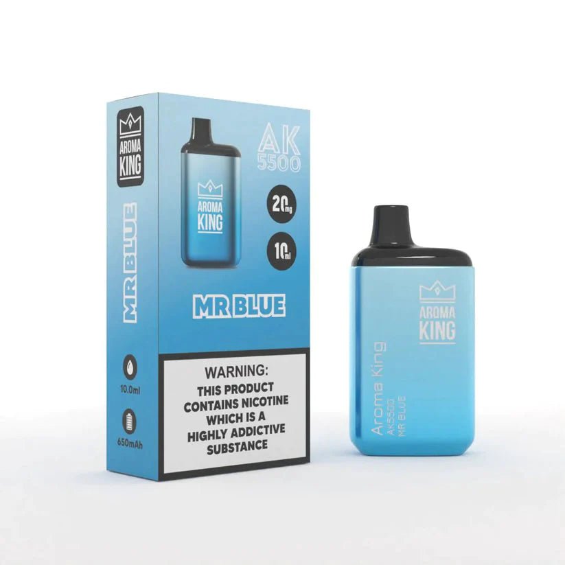 Aroma King Metallic 5500 Disposable Vape Device – Box of 10 - Aroma King Metallic 5500 Disposable Vape Device – Box of 10 - Vape Fast UK