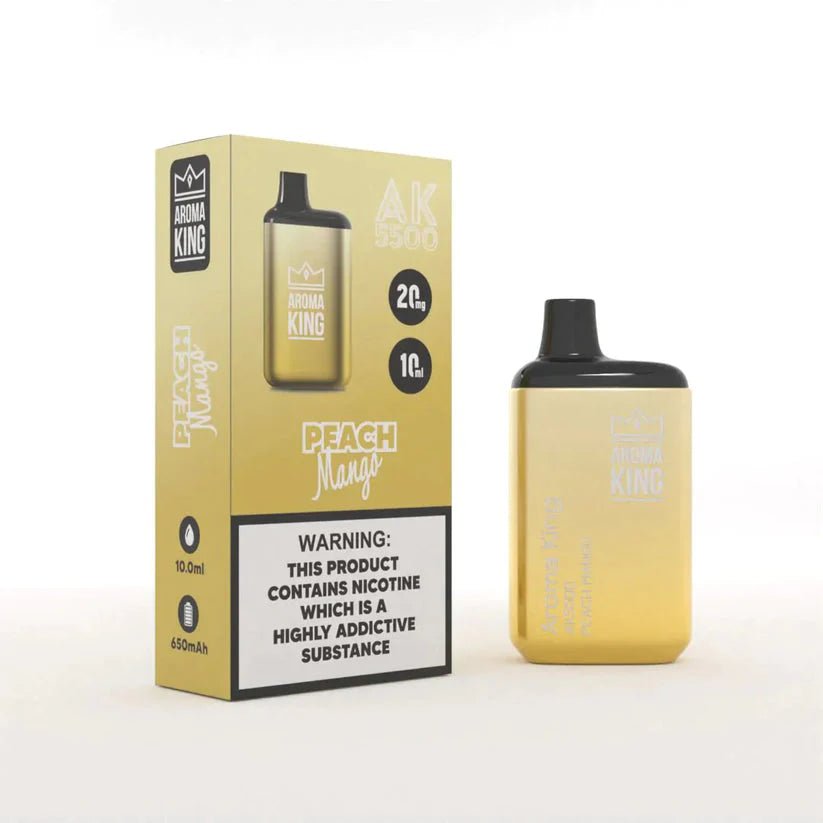 Aroma King Metallic 5500 Disposable Vape Device – Box of 10 - Aroma King Metallic 5500 Disposable Vape Device – Box of 10 - Vape Fast UK