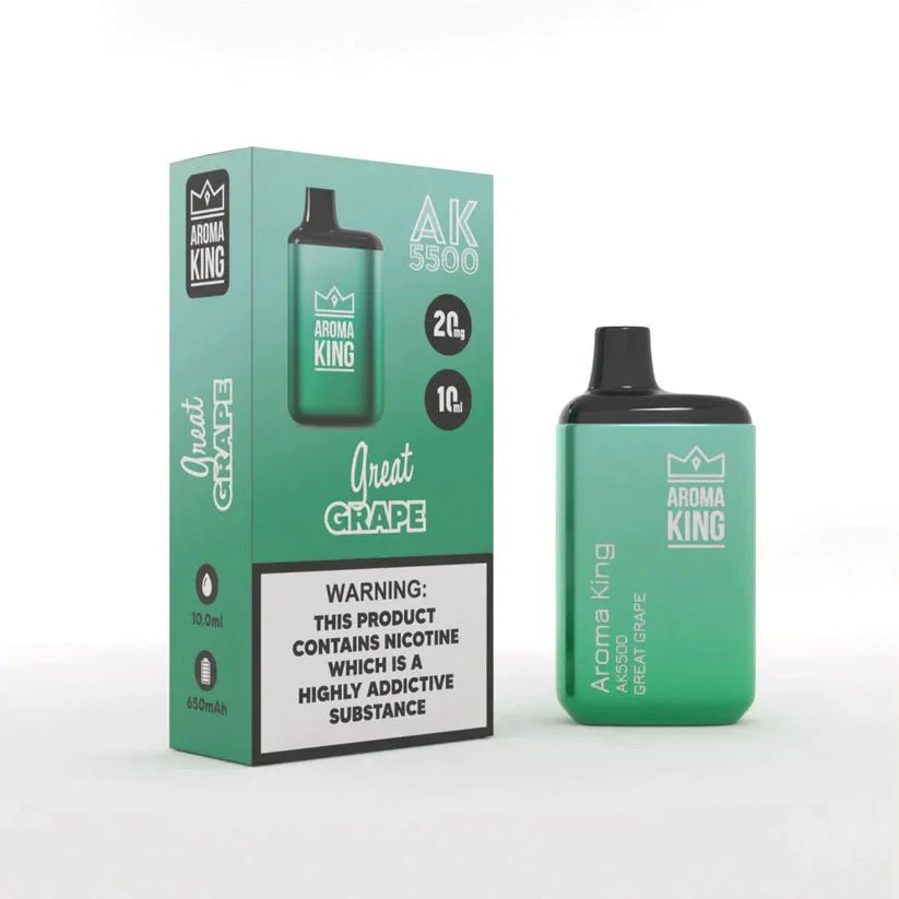Aroma King Metallic 5500 Disposable Vape Device – Box of 10 - Aroma King Metallic 5500 Disposable Vape Device – Box of 10 - Vape Fast UK