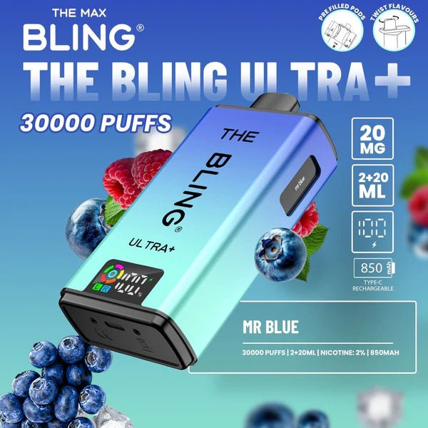 Bling Ultra Plus 30K | 5 - Pack High Puff Vape Kit - Bling Ultra Plus 30K | 5 - Pack High Puff Vape Kit - Vape Fast UK