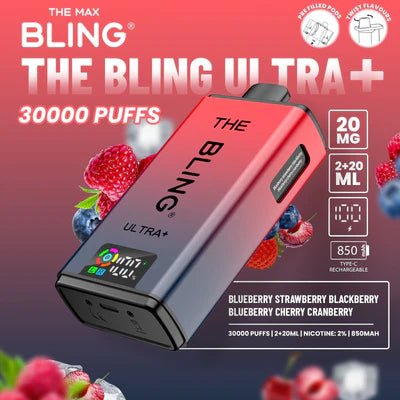 Bling Ultra Plus 30K | 5 - Pack High Puff Vape Kit - Bling Ultra Plus 30K | 5 - Pack High Puff Vape Kit - Vape Fast UK
