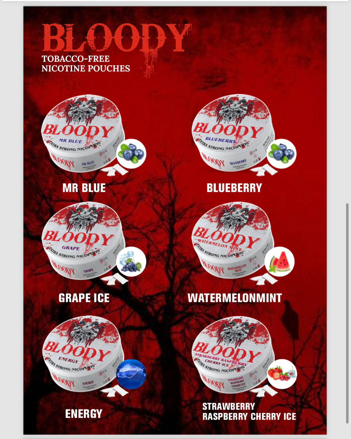 Bloody Mary Nicotine Pouches - Bloody Mary Nicotine Pouches - Pack of 10 - #Simbavapeswholesale# - Vape Fast UK