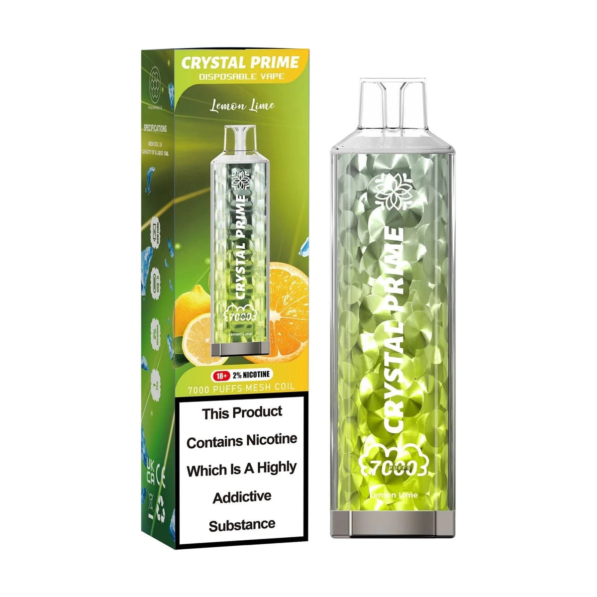 Crystal Prime 7000 3d Disposable Vape Pod Device - Crystal Prime 7000 3d Disposable Vape Pod Device - Vape Fast UK