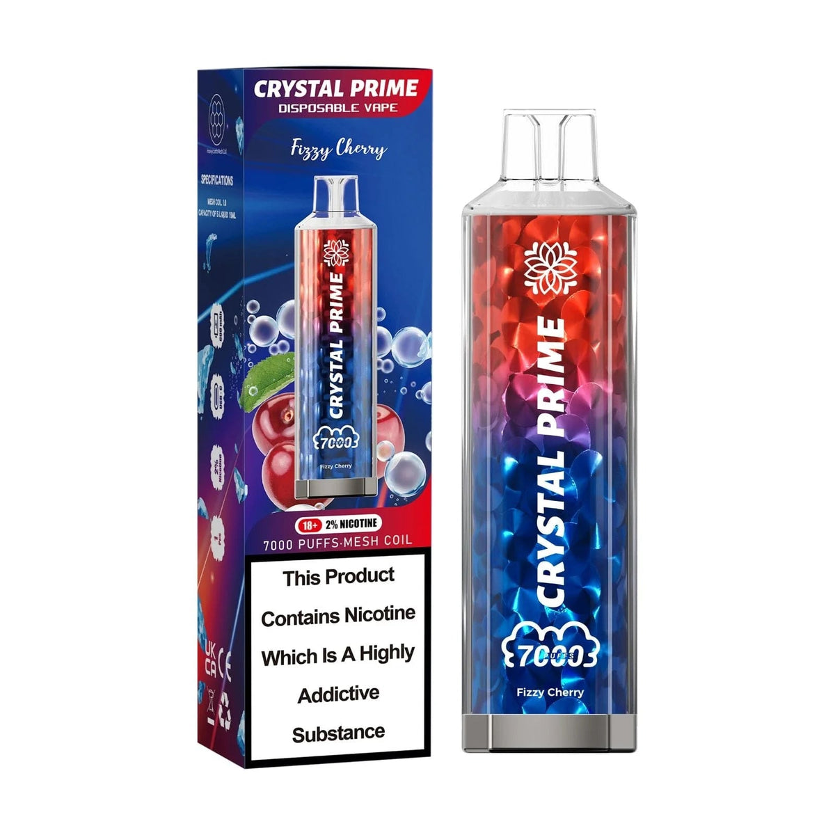 Crystal Prime 7000 3d Disposable Vape Pod Device - Crystal Prime 7000 3d Disposable Vape Pod Device - Vape Fast UK