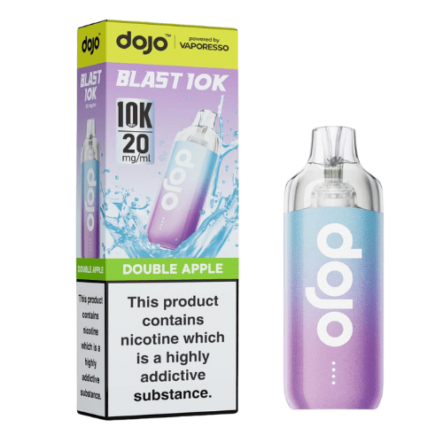 Dojo Blast 10K Rechargeable Vape Kit - Pack of 5 - Double Apple flavoured Dojo Blast 10k in Lilac colour - Vape Fast UK