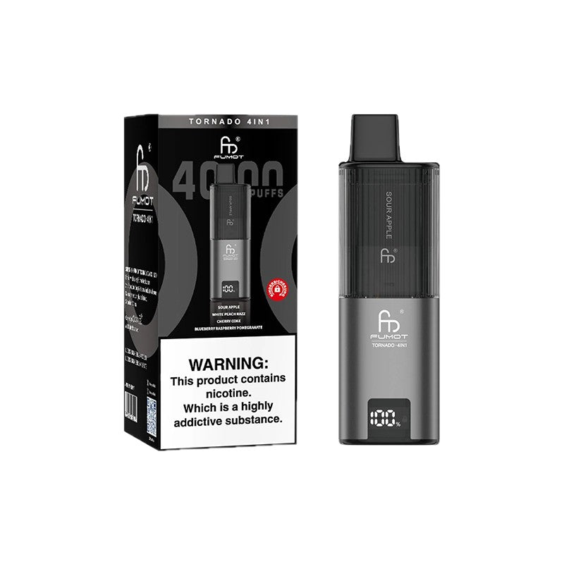 Fumot Tornado 4 in 1 Disposable Vape Pod Device - Box of 5 - Fumot Tornado 4 in 1 Disposable Vape Pod Device - Box of 5 - Vape Fast UK