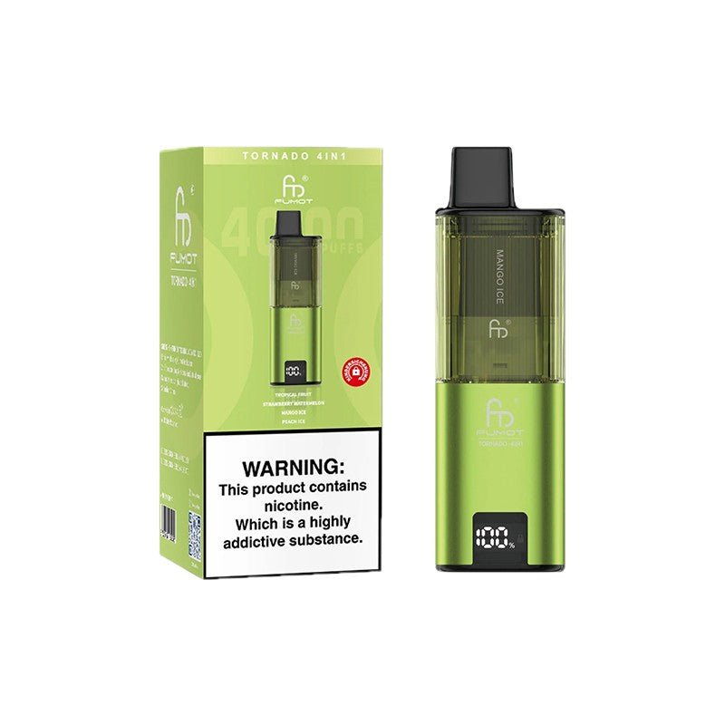 Fumot Tornado 4 in 1 Disposable Vape Pod Device - Box of 5 - Fumot Tornado 4 in 1 Disposable Vape Pod Device - Box of 5 - Vape Fast UK
