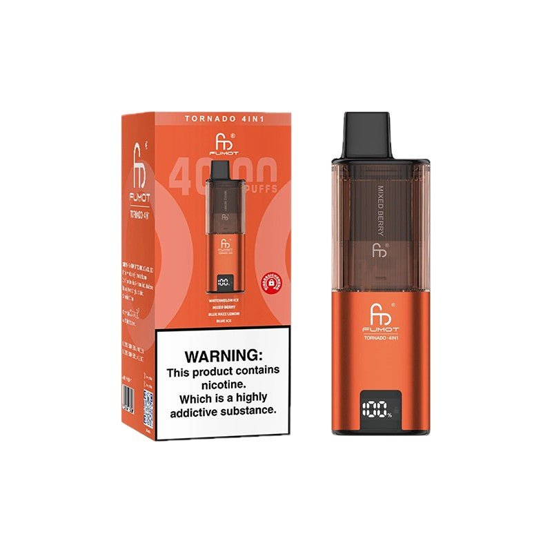 Fumot Tornado 4 in 1 Disposable Vape Pod Device - Box of 5 - Fumot Tornado 4 in 1 Disposable Vape Pod Device - Box of 5 - Vape Fast UK