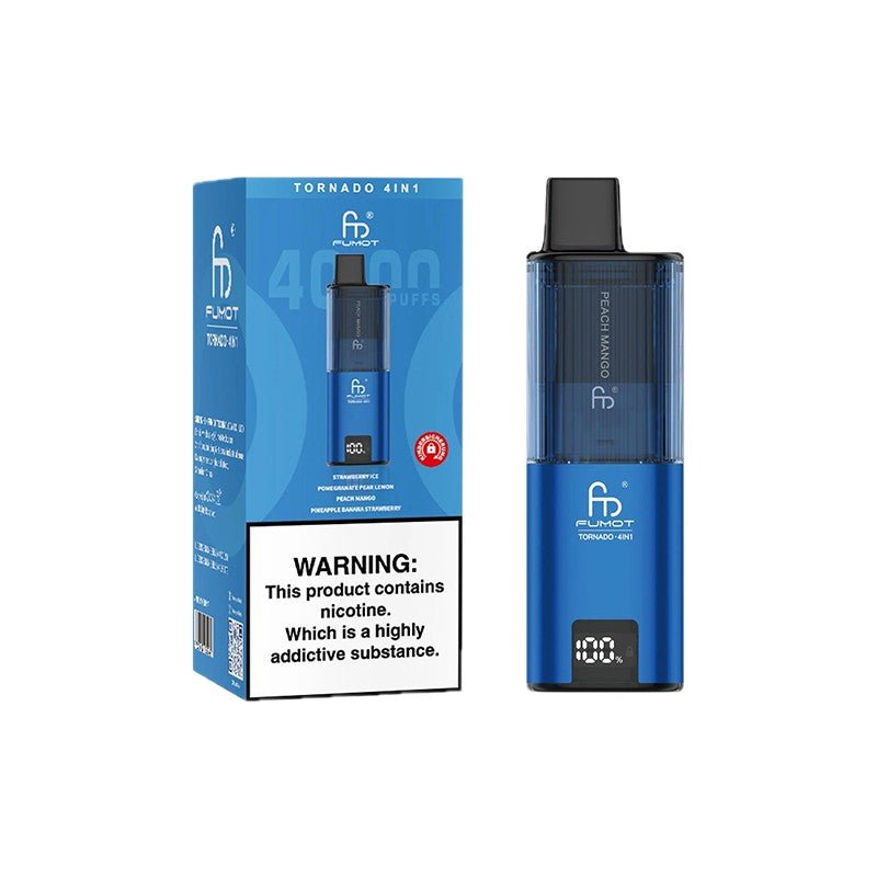 Fumot Tornado 4 in 1 Disposable Vape Pod Device - Box of 5 - Fumot Tornado 4 in 1 Disposable Vape Pod Device - Box of 5 - Vape Fast UK