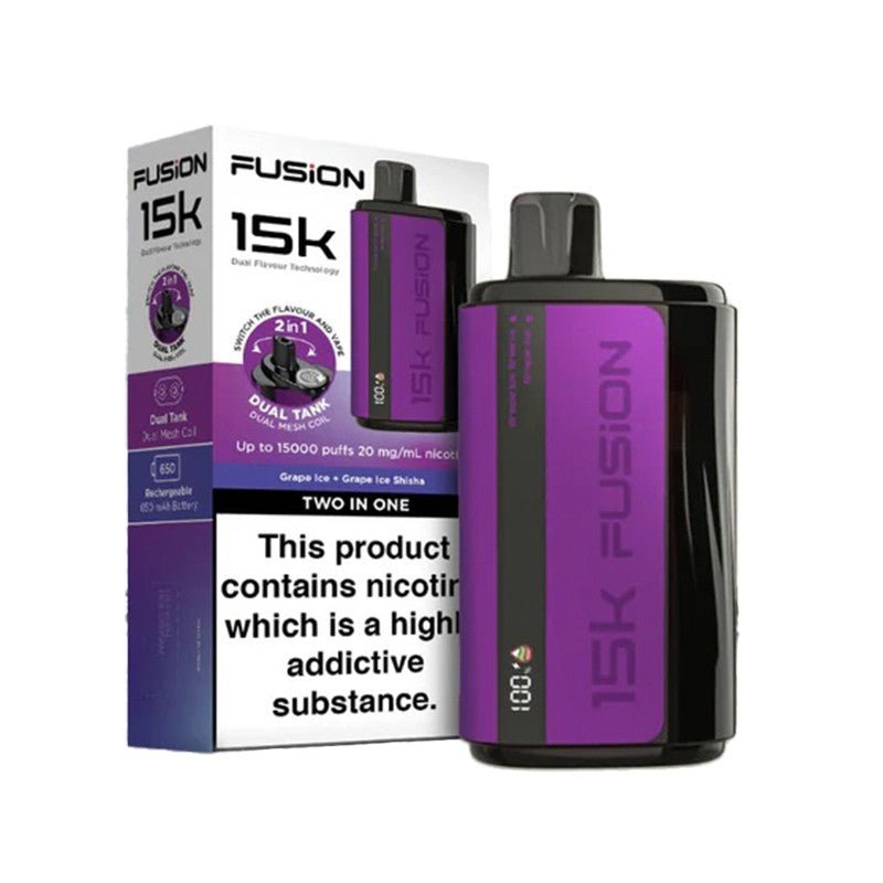 Fusion 15k Puffs 2 in 1 Disposable Vape Pod Kit - Box of 5 - Fusion 15k Puffs 2 in 1 Disposable Vape Pod Kit - Box of 5 - Vape Fast UK