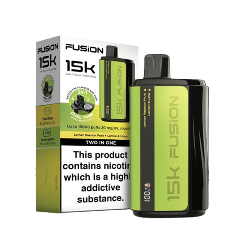 Fusion 15k Puffs 2 in 1 Disposable Vape Pod Kit - Box of 5 - Fusion 15k Puffs 2 in 1 Disposable Vape Pod Kit - Box of 5 - Vape Fast UK