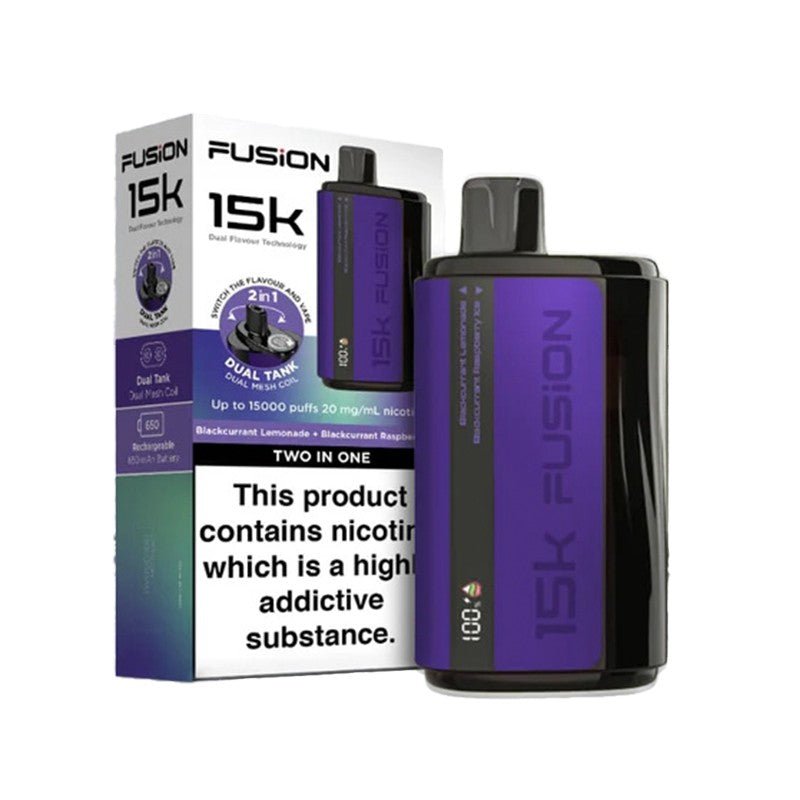 Fusion 15k Puffs 2 in 1 Disposable Vape Pod Kit - Box of 5 - Fusion 15k Puffs 2 in 1 Disposable Vape Pod Kit - Box of 5 - Vape Fast UK