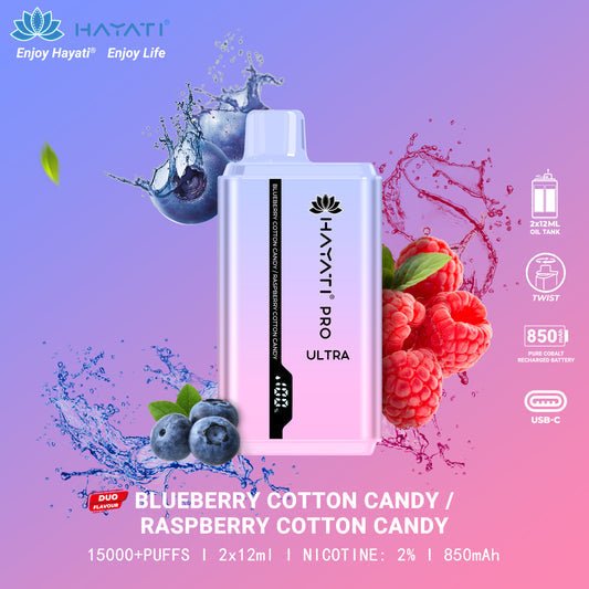 Hayati Pro Ultra 15000 Puffs Disposable Vape Device 20MG - Hayati Pro Ultra 15000 Puffs Disposable Vape Device 20MG - Vape Fast UK