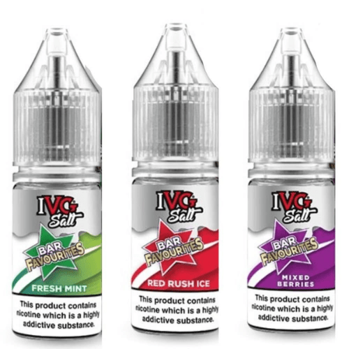 IVG Bar Favourites Nic Salts 10ml E - Liquids Pack of 10 - IVG Bar Favourites Nic Salts 10ml E - Liquids Pack of 10 - Vape Fast UK