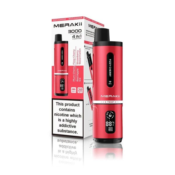 Merakii 3000 Disposable Vape 4 in 1 Pod System Kit - Merakii 3000 Disposable Vape 4 in 1 Pod System Kit - Vape Fast UK