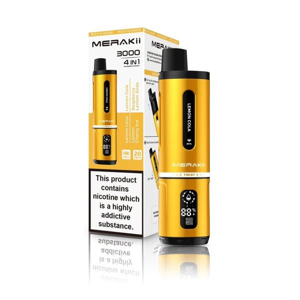 Merakii 3000 Disposable Vape 4 in 1 Pod System Kit - Merakii 3000 Disposable Vape 4 in 1 Pod System Kit - Vape Fast UK