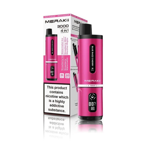 Merakii 3000 Disposable Vape 4 in 1 Pod System Kit - Merakii 3000 Disposable Vape 4 in 1 Pod System Kit - Vape Fast UK