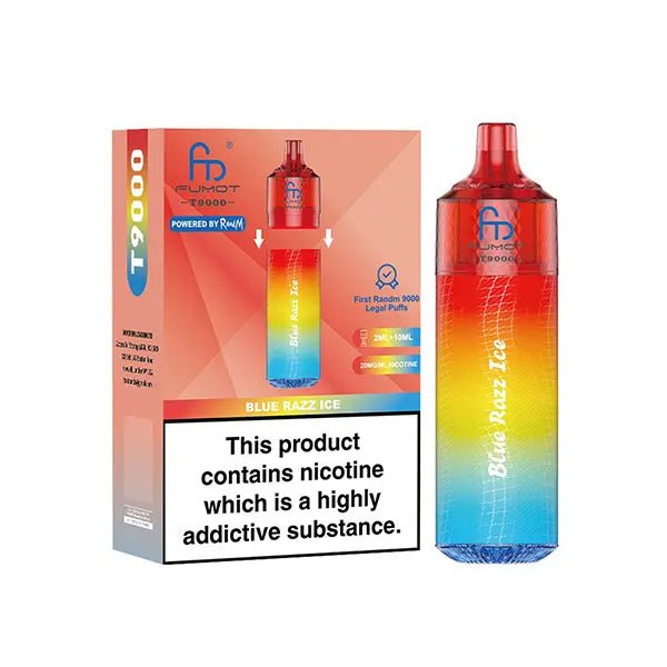 RandM Fumot T9000 Disposable Vape Pod Device - Box of 5 - RandM Fumot T9000 Disposable Vape Pod Device - Box of 5 - Vape Fast UK