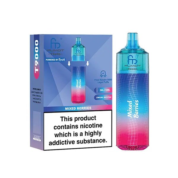 RandM Fumot T9000 Disposable Vape Pod Device - Box of 5 - RandM Fumot T9000 Disposable Vape Pod Device - Box of 5 - Vape Fast UK