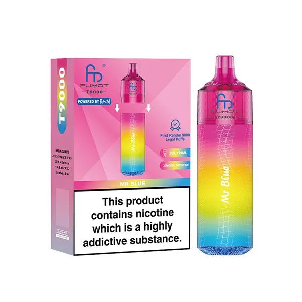 RandM Fumot T9000 Disposable Vape Pod Device - Box of 5 - RandM Fumot T9000 Disposable Vape Pod Device - Box of 5 - Vape Fast UK