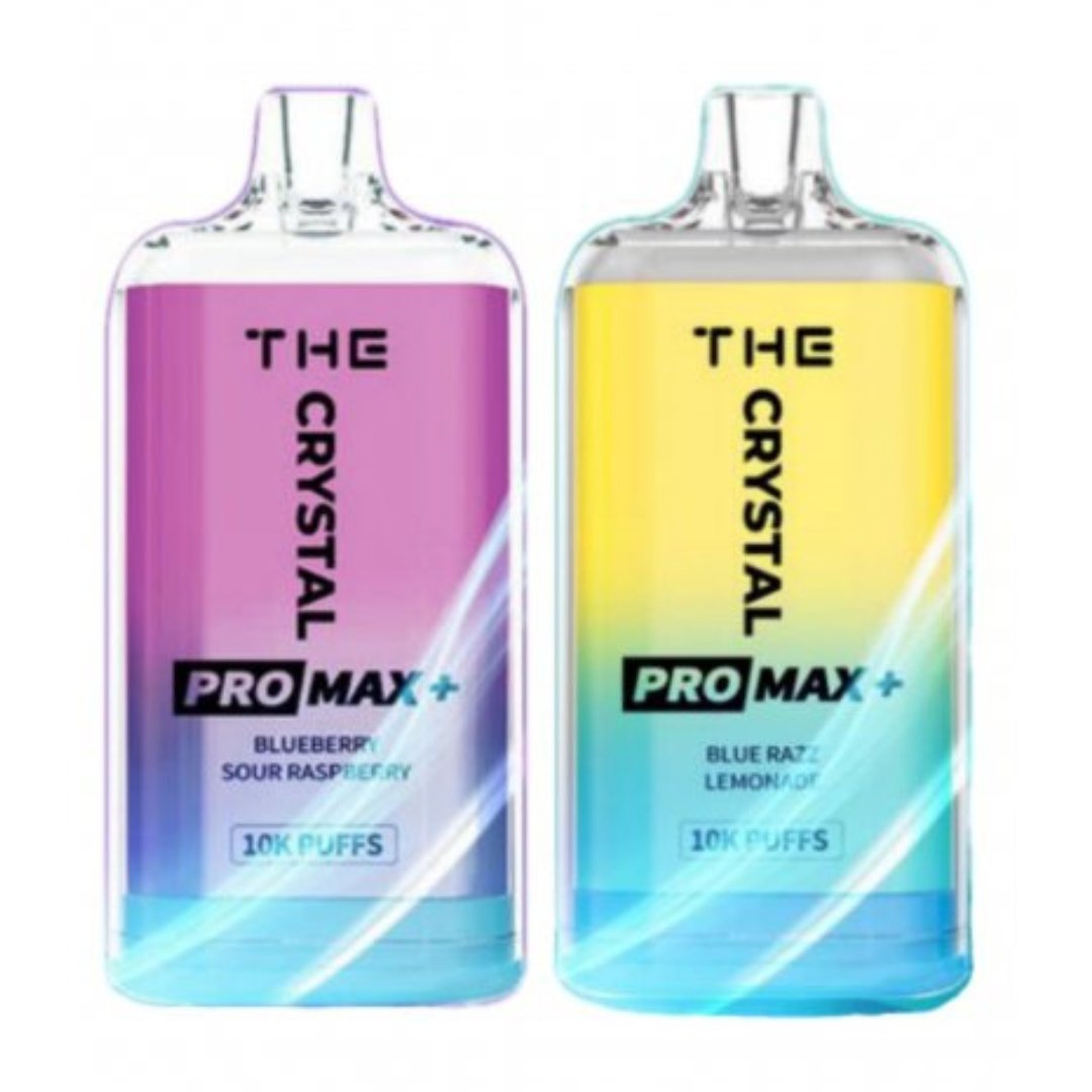 WGA The Crystal Pro Max + 10000 Puff Disposable Vape - The Crystal Pro Max + 10000 Disposable Vape Puff Pod Bar - Wolfvapes.co.uk - Blueberry Sour Raspberry - Vape Fast UK